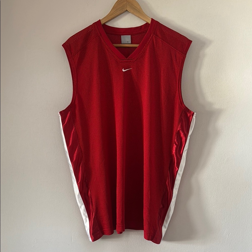 Vintage Nike Center Swoosh Tank Top Jersey / XL / Y2K